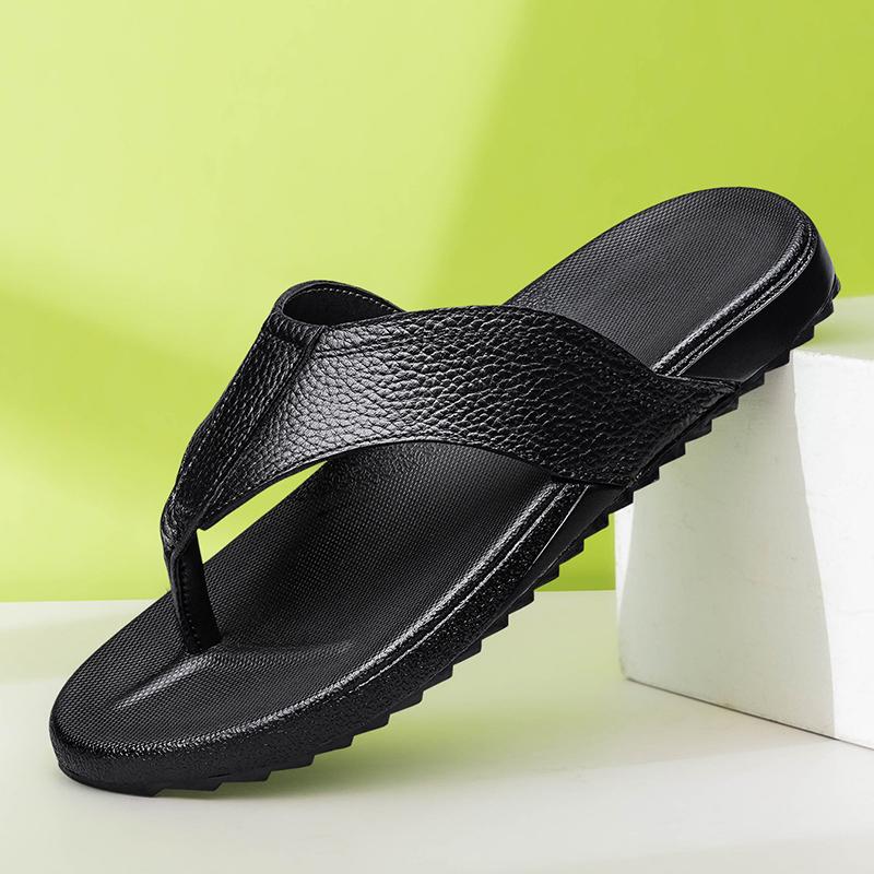 Fashion Hot Sale Stylish Men Flip-flopssummer Casual Shoes Half Drag Outdoor Walking Slippers Men Open Toe Flats   Leisure Walk Slides