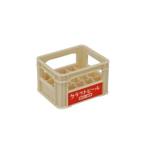 

Miniature beer case 6 x 4.9 x 3.8 cm (height) [Color cannot be specified] Quantity: 1