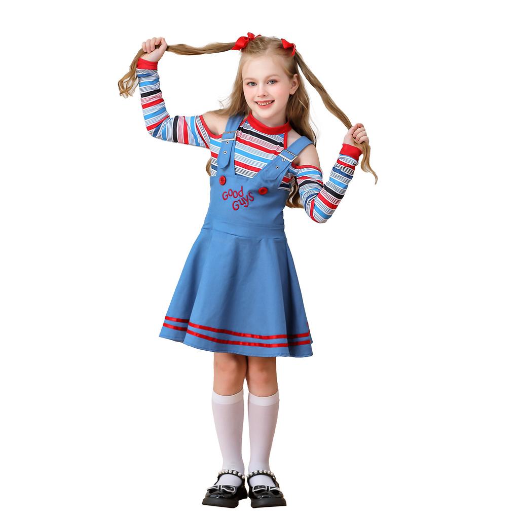 Halloween Children's Costumes Horror Ghost Baby Dress Epiphany Circus Clown Costume Girls European and American Movies