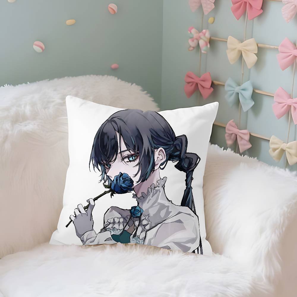 A-Ados-K-Kyogens-X Uta-s Pillow Case Cushion Cover Soft Cute Throw Pillow Case For Car Sofa Pillowcase Polyester With Zipper