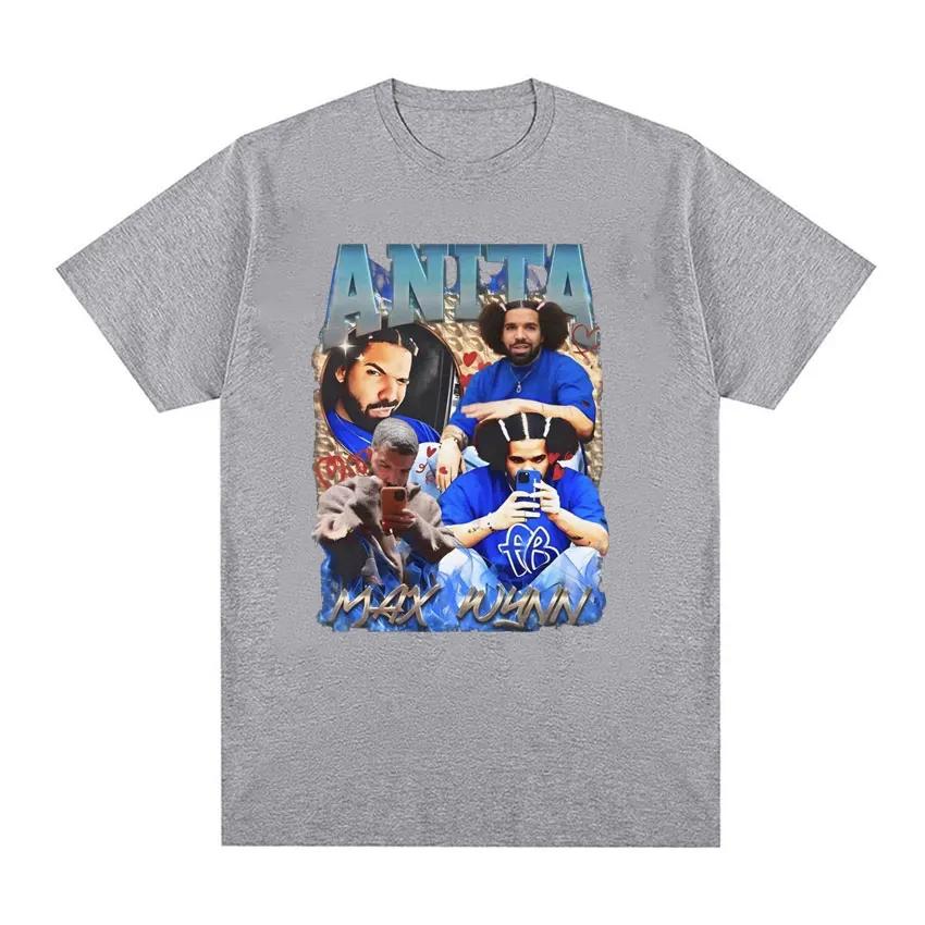 Drake Anita Max Wynn Funny Meme Graphic T-shirts for Men Women Clothing Fashion Hip Hop Style T-shirt Casual 100% Cotton T Shirt
