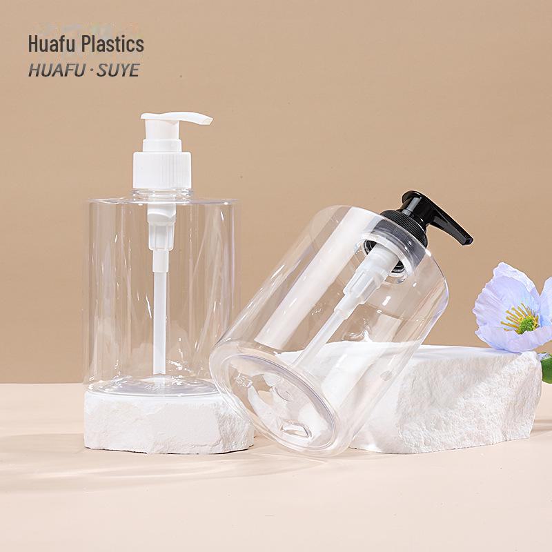 Sticlă transparentă din plastic PET de 500 ml pentru dezinfectant, loțiune, șampon și gel de duș