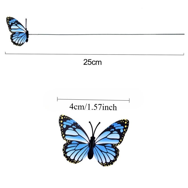 10/20pcs Butterflies Garden Yard Planter Colorful Whimsical Butterfly Stakes Decoracion Outdoor Decor Flower Pots Decoration