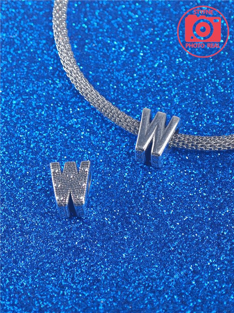 26 English Letters on The Back Love Zircon copper for Women Diy Authentic Bracelets Accessories Jewellery Making Gift