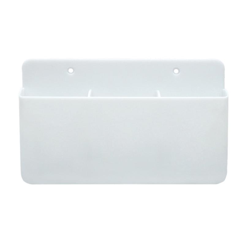 Plastic Remote Control Holder Wall Mount Storage Rack for Living Room Kitchen and Office Use Adjustable Divider Shelf