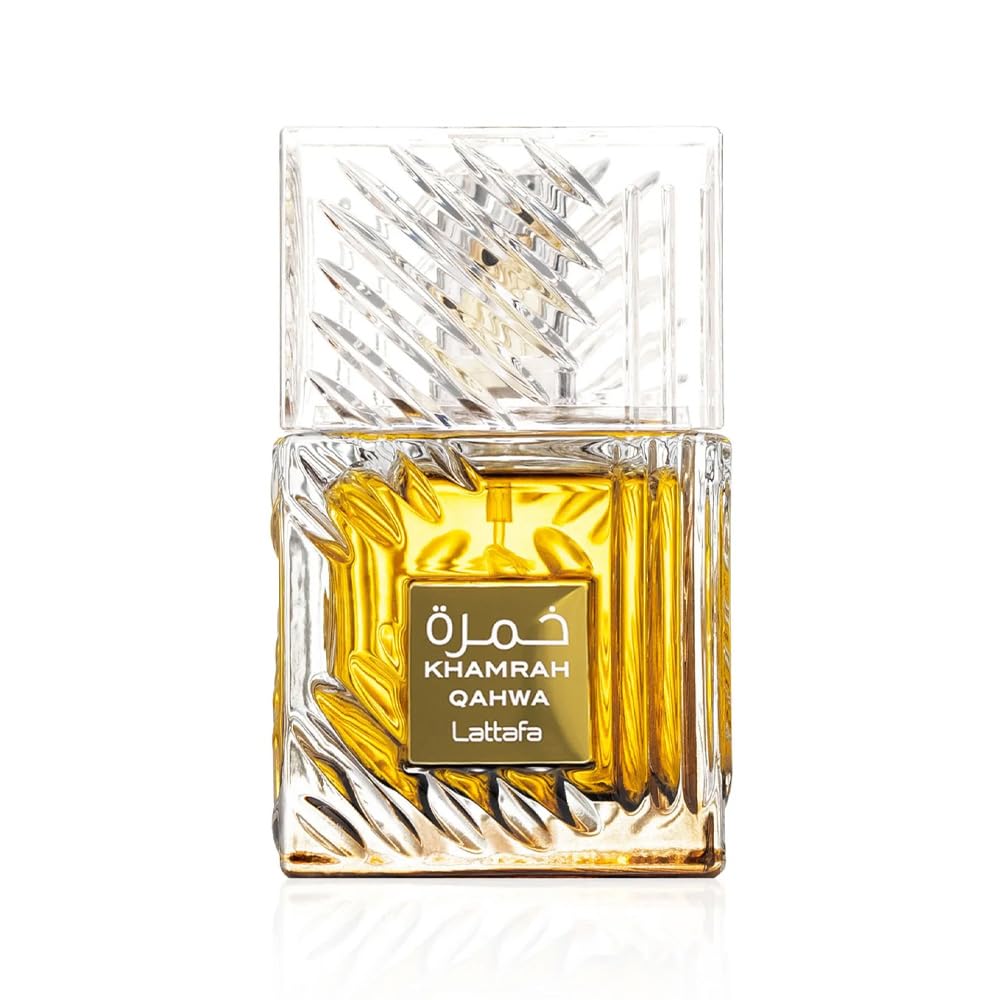 Lattafa Khamrah - Vanilla, Warm Spicy, Amber, Cinnamon - Eau De Parfum Long-Lasting Fragrance for Unisex, 3.40 Ounce / 100 M