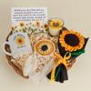 Combo Set of 5 Items Includes Forever Sunflower Crochet, Handmade Dreamcatcher, Luxury Scented Candle, Ceramic Mug, Greeting Card