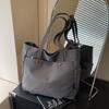 Large Capacity Women's Canvas Tote Bags Commuter Casual Ladies Travel Handbags Simple Multi-pocket Durable Female Shoulder Bag