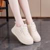 2025 Spring Little White Shoes New Korean Version Ins Female Students Platform Heightening Sports Board Shoes Casual Street Shooting Q5615