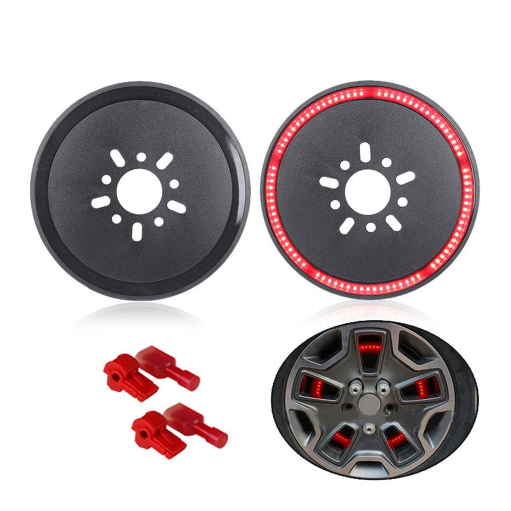 Spare Tire Brake Light for Wrangler JK 2007-2018 & JL/JLU 2018+ 3rd LED Rear Wheel Lights Third Tail Lamp