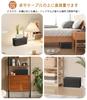 Foxeot Cable Box, Steel Tap Storage Box, Magnetic Clamp Type, Cord Organizer, Cable Storage, Wire Concealer, with Cover, Black, 32cm Length