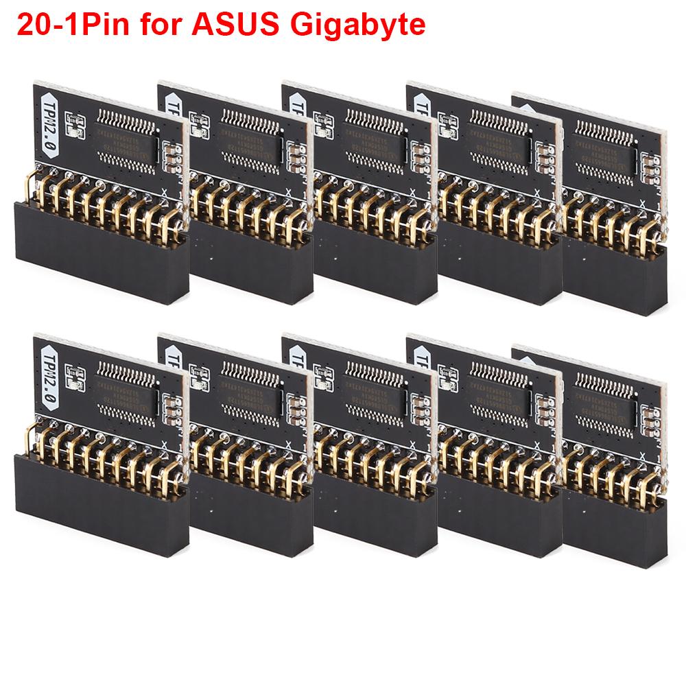 10-1PCS TPM 2.0 Encryption Security Module Board 4GB For ASUS ASRock MSI ASRock GIGABYTE LPC 14/18/20 Pin Motherboards Card