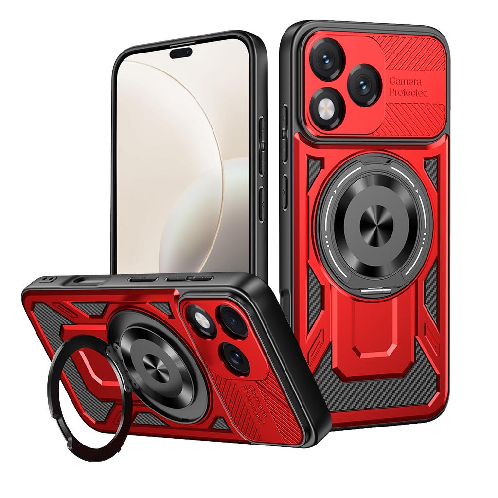 For Honor 400 Lite Case Honor 400 Lite Phone Cover Magnetic Armor Shockproof Ring Holder Case Magsafe Wireless Charge Cover