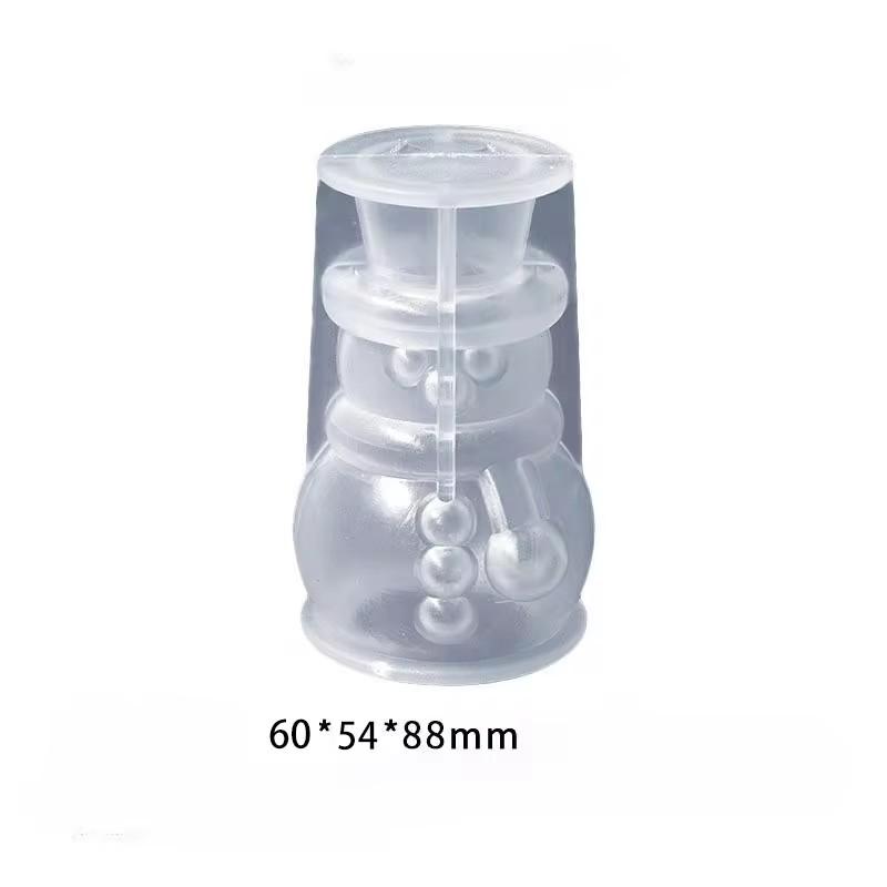 Christmas Tree Silicone Candle Mold Xmas Ornament Snowman Craft Molds DIY Soap Resin Plaster Making Home Holiday Decor Art Gifts