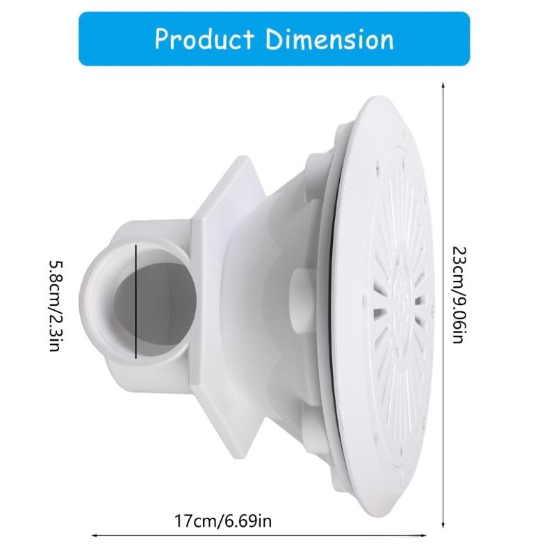 Pool Drain Replacement Detachable Swimming Pool Main Safety Drain Cover for Smooth Water Circulation