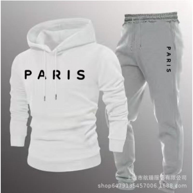 Mens Hooded Oversized Sweatshirt Set Long Sleeve Top Pants Casual Sportswear