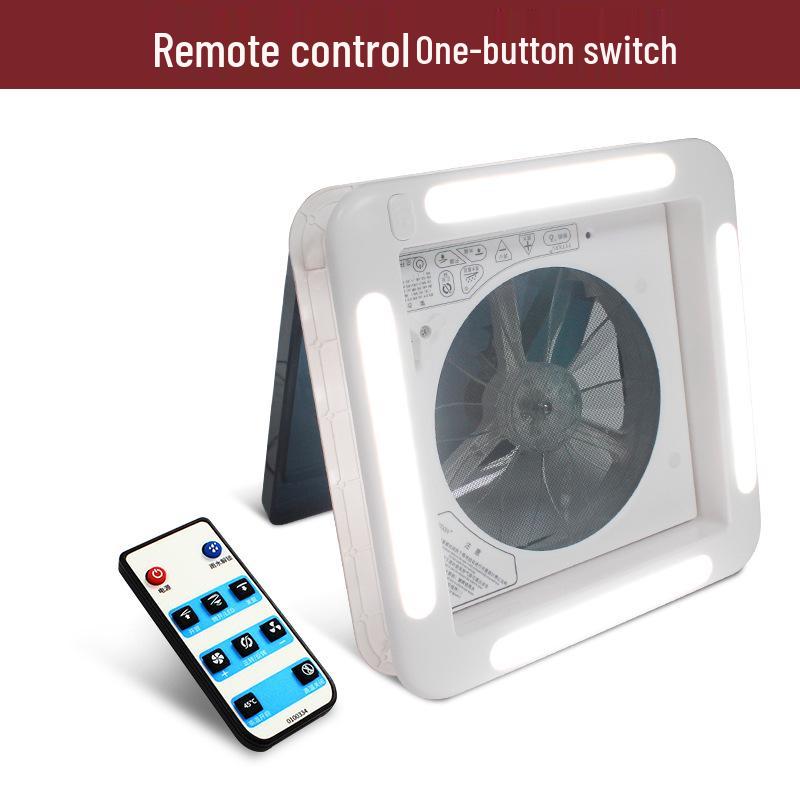12V/24V RV Skylight Ventilation Fan with Rain Sensor, Insect Protection, Two-Way Airflow & Light for Motorhomes
