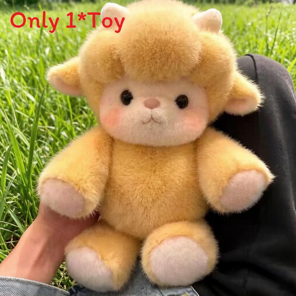 Kyloe Sheep Panda Plush Toy With Soft Short Plush For Kids And Collectors
