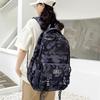 Schoolbag Graffiti Camouflage Fashion Trend Large Capacity Casual High Value Junior High School Student School Bag Backpack