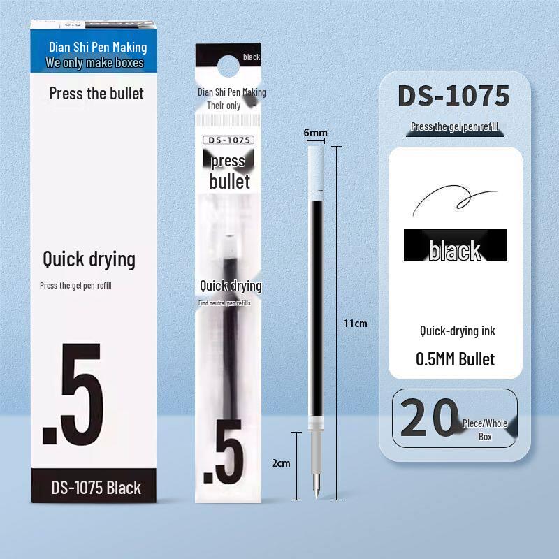 Point Stone Soft Grip Quick-Drying Gel Pen 0.5mm Bullet Tip, Black/Red/Blue, Ideal for Exams