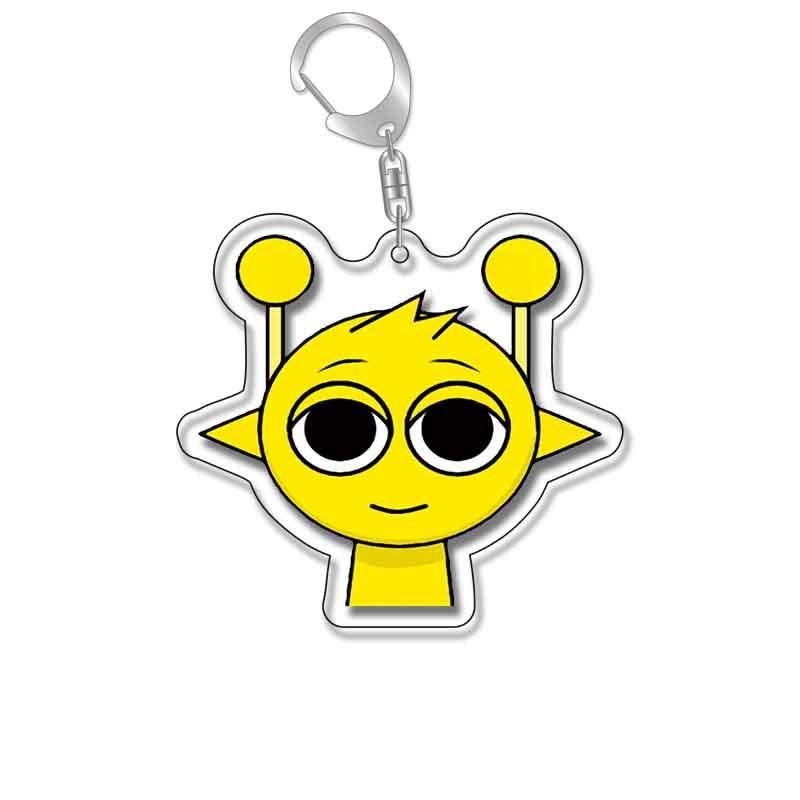 

Милый брелок Sprunki Акриловый мультяшный брелок для рюкзака Маленький декоративный кулон Style 41