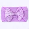 New soft nylon children's hair accessories, baby wide-edge bow elastic headscarf, baby headband.