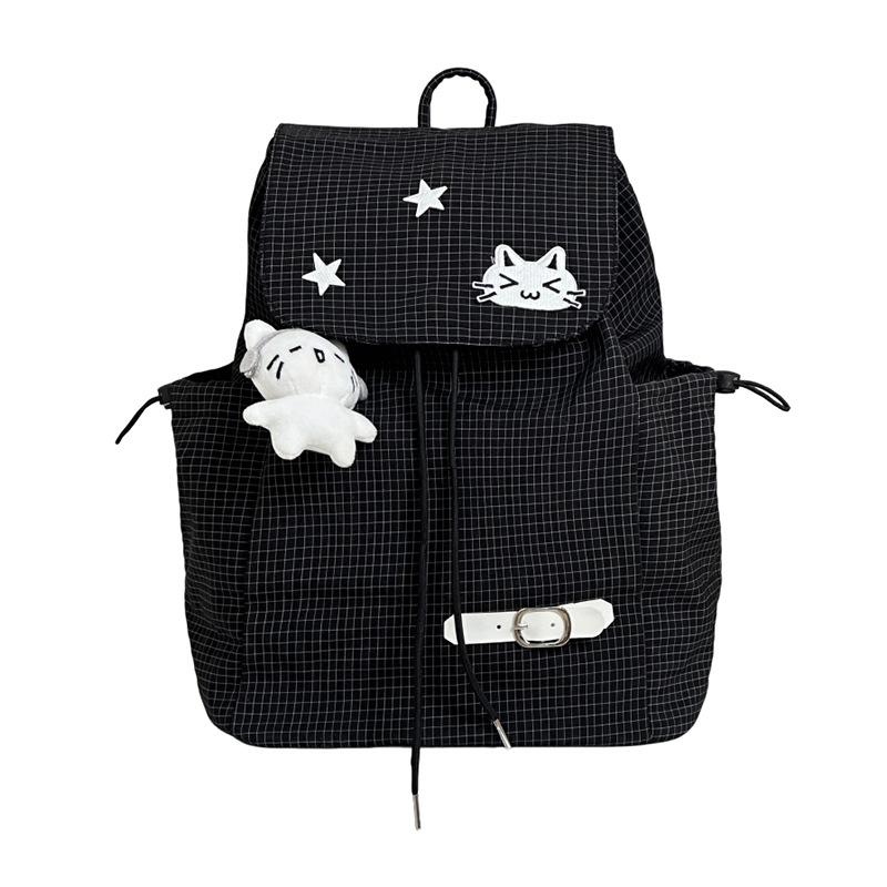 Schultasche neue japanische niedliche Katzenrucksack weiblicher Schüler große Kapazität leicht Cartoon Schmerzbeutel Schultasche Ausflugsrucksack