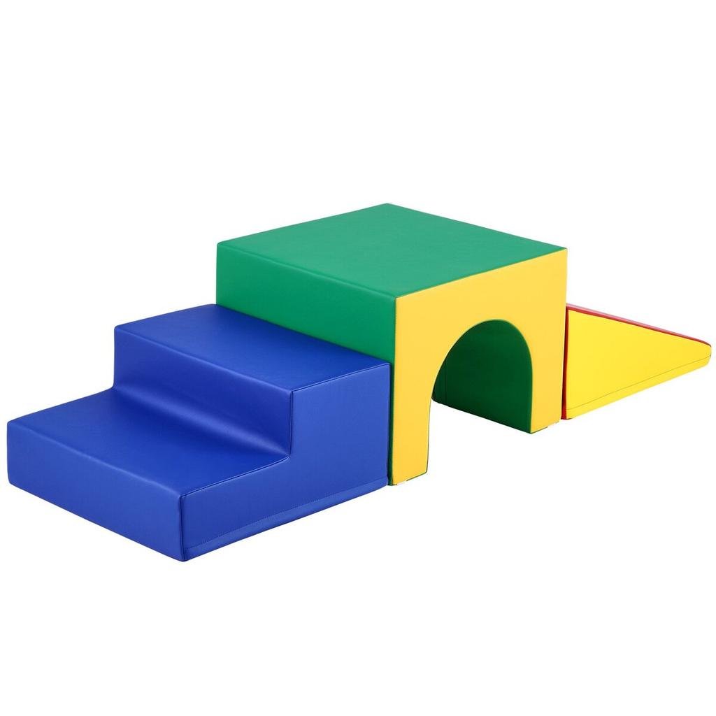 Single Tunnel Climber, Toddler Playset, Foam Climbing Blocks for Toddlers, Kids Tunnel Maze with Stairs and Ramp, Indoor for Toddlers and Preschoolers