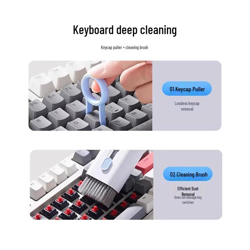 Herramienta de Limpieza para Teclado Mecánico: Cepillo de Cerdas Suaves para Eliminar el Polvo del Ordenador