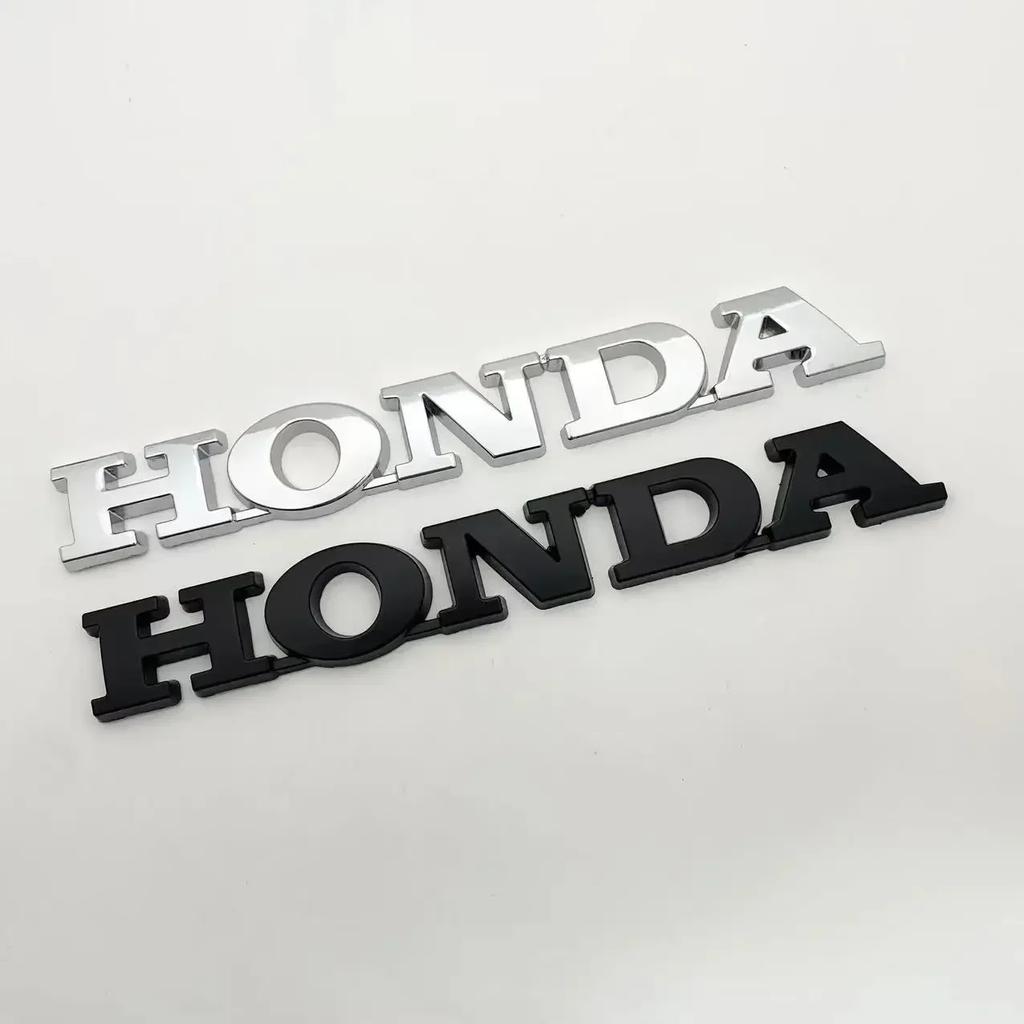 AAALJ1 For Honda Fit Civic Freed Fiber Accord CRV CR V Jazz Hybrid AA Odyssey Sticker Accessories 3D Metal Hybrid Logo Car Emblem Badge