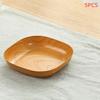 Imitation Wood Grain Serving Dishes Shatterproof BPA Free Food Safe Unbreakable Trays for Family Holiday Dinner Use