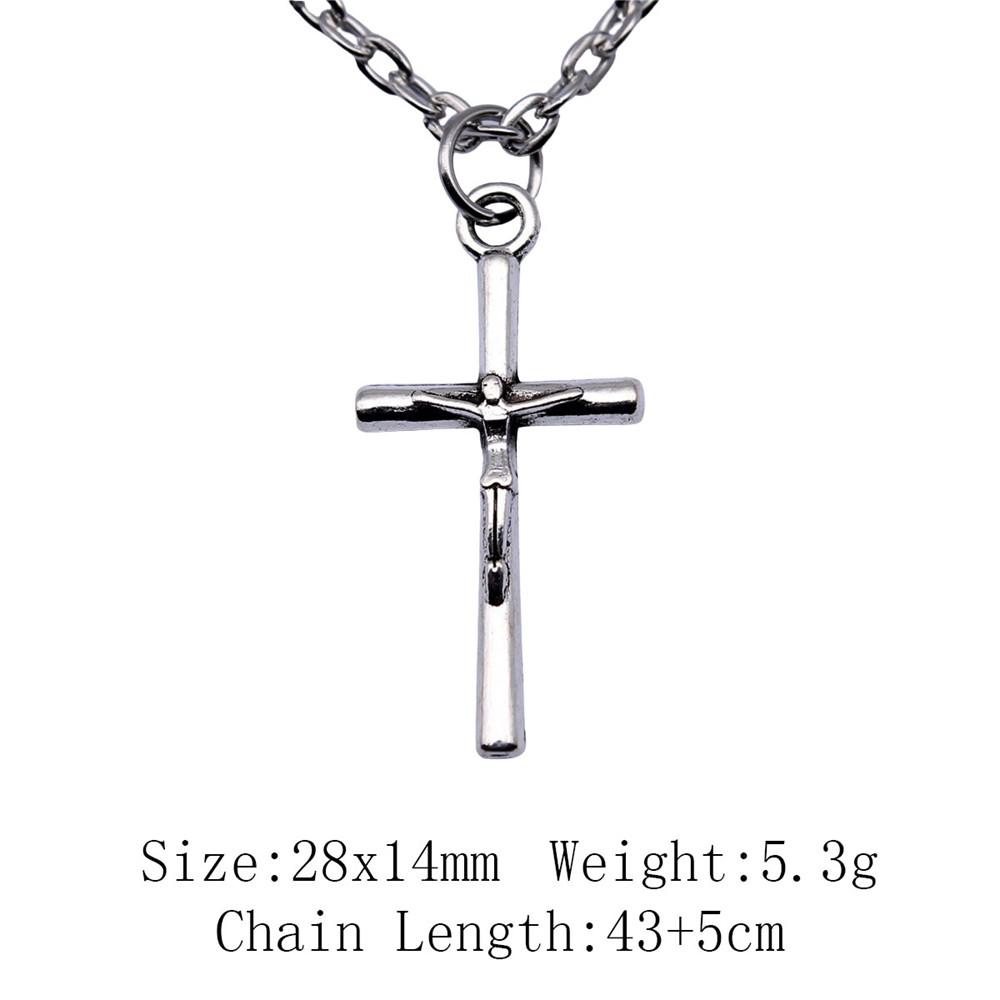 Birthday Gifts Boho Necklace Cross Skull Necklace On The Neck 43cm Chain Women's Bag Long Necklace