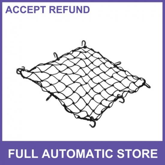 

50x50cm Motorcycle Cargo Net Luggage Thicken Netting with 8 Hooks for Motorcycle