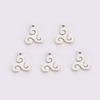 Teamer 5pcs Star of David Triskele Cross Charms for Necklace Bracelet Making Stainless Steel Pendant DIY Jewelry Findings Wicca