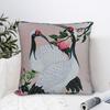 Pillow Cover Chinese Style Crane Kawaii Pillow Case For Sofa Home Decor Pillowcases