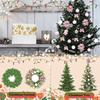 1/2/12Pcs Christmas Tree Ornament Glitter Christmas Tree Ball Ornament Artificial Flower Berry Snowflakes for Home Party Decor