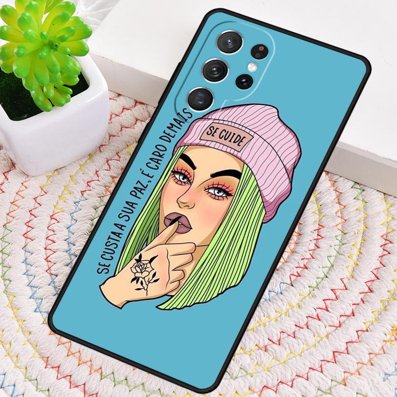 Cool Bad Girl Phone Case for Samsung Galaxy Note 10 Pro S26 Ultra S23 S24 FE S25 S21 S22 PLUS Shockproof Cove