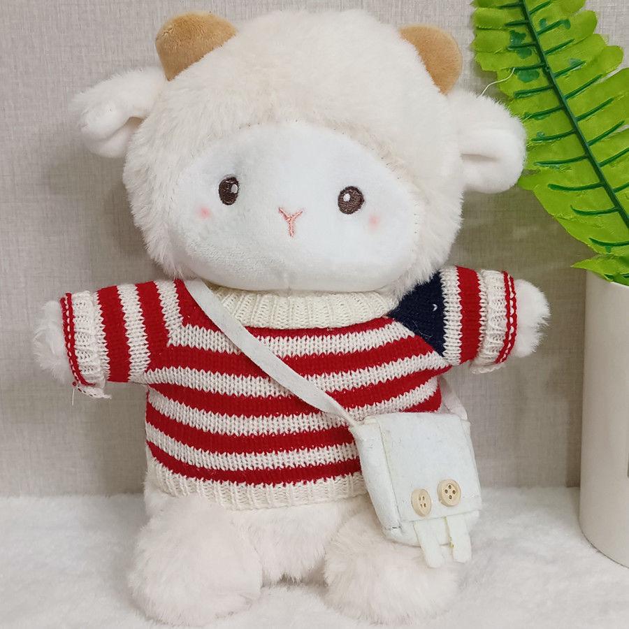Internet Star Poki the Lamb Plush Toy: Cute Belle the Sheep Doll in Outfit - Perfect Gift for Girls