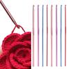 14pcsDIY clothing needle metal handle crochet single-head crochet colorful aluminum knitting needle yarn crafts