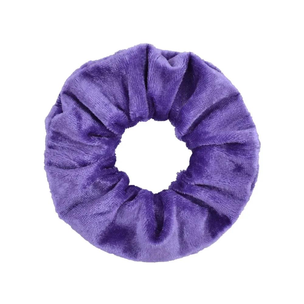 1 stuks Effen Kleuren Fluwelen Haar Scrunchies Dames Meisjes Paardenstaart Houder Hoofdband Elastische Haarbanden Haaraccessoires