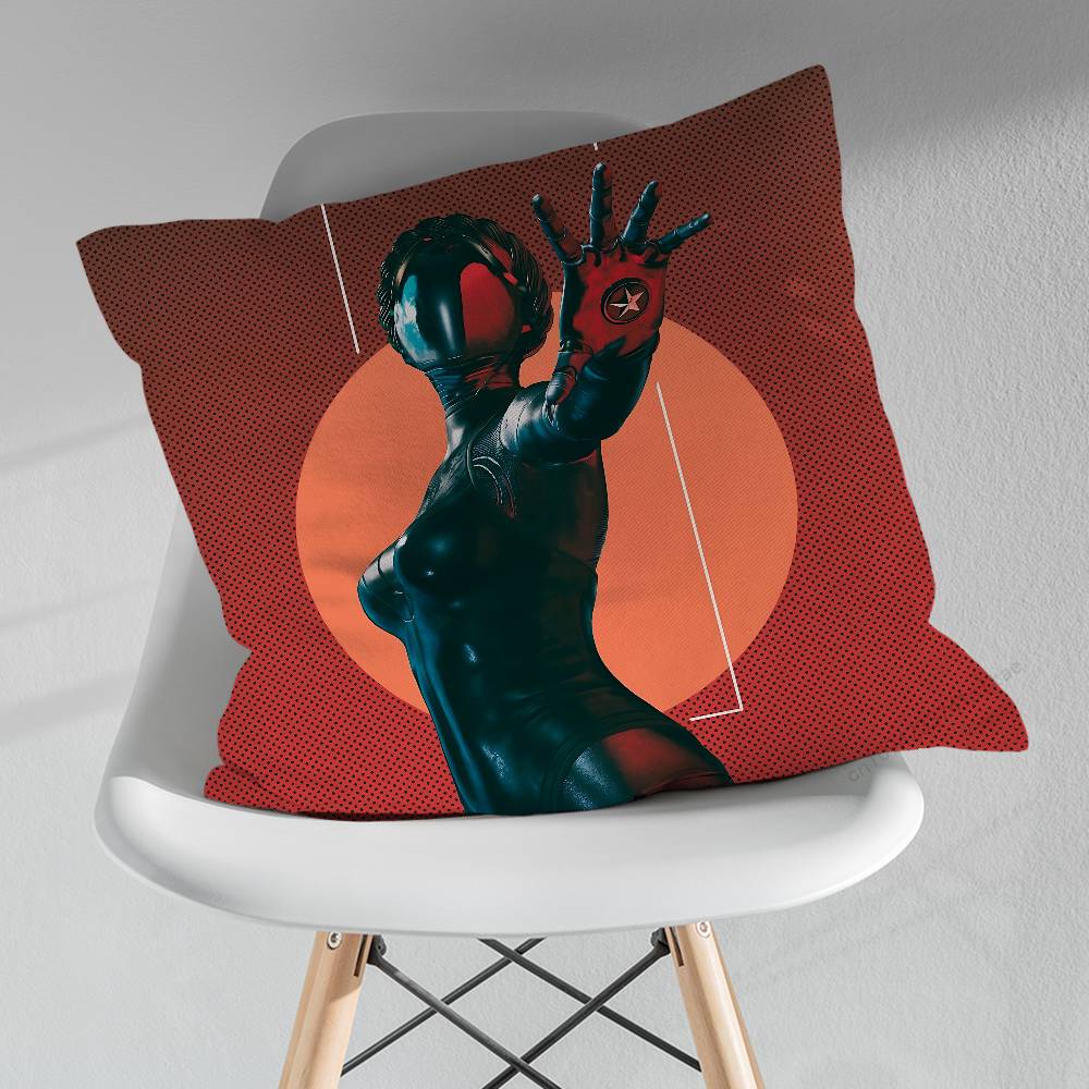 Game AAtomic HHeart Pillowcase for Sofa Room Office Decor Printing Merchandise AllMatch Cushion Cover 30x30cm