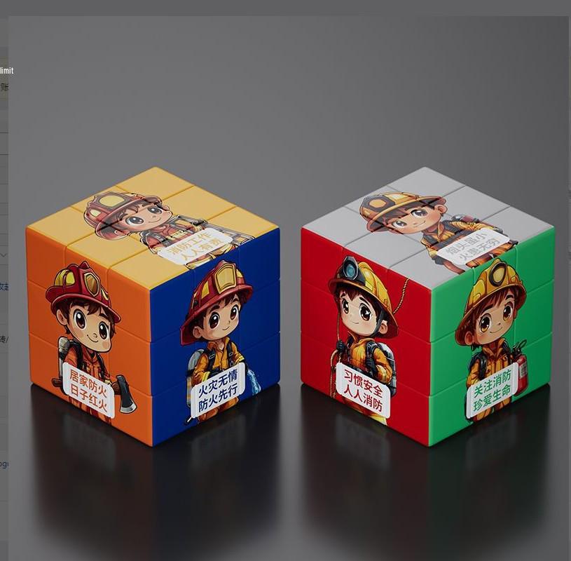 

День пожарной безопасности Публичная выставка Кубик Рубика Игрушка - Веселый подарок для детей, В наличии