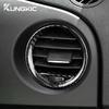 For Abarth 595 2012-2015 Abarth 695 2010-2015 Fiat 500 2008-2015 Real Hard Carbon Fiber LHD RHD Car Inner Air Vent Frame Sticker