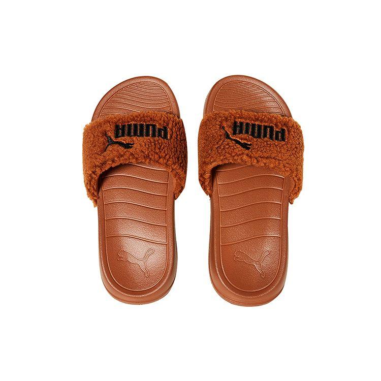 Puma Popcat 20 Comfortable Slide Sandals Unisex Footwear Brown 375955-03