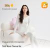 280g Warm Cotton Round Neck Thermal Underwear Set for Men and Women – Autumn/Winter.