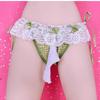 Men's Sissy Skirted Panties Crossdress Underwear Maid Cosplay Lingerie Femboy Bugle Pouch Briefs Frilly Lace Trim Night Cluwear