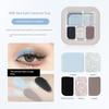 2026 New Five-Color Eyeshadow Palette with Pearlescent Shimmer, Matte Earth Tones, Black, White, Cement Gray, Punk Smoky, Portable