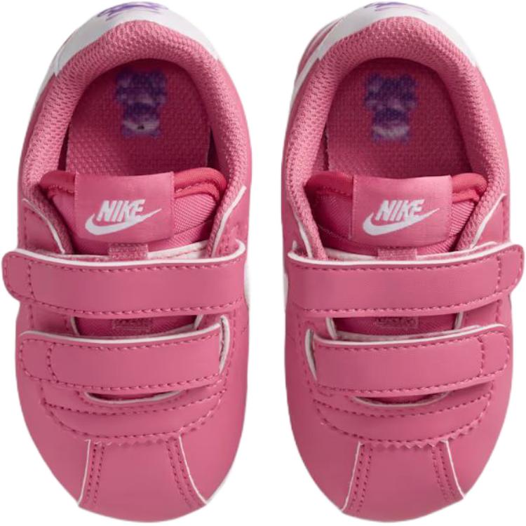 Nike Cortez Comfortable Fit Low Top Walking Shoes Baby Sneaker Pink White IR0791-600