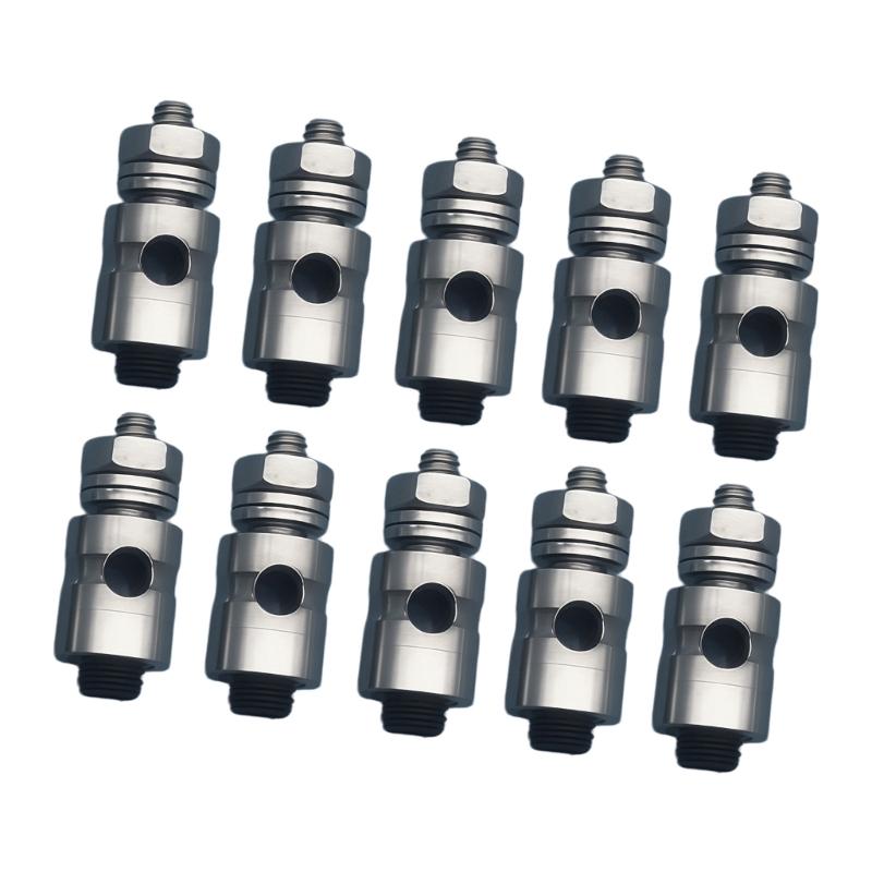 10Pcs/Pack Metal Adjustable Pushrod Connectors Linkage Stopper For Remote Model Building Repair Fit 2.1mm/1.8mm/1.5mm/1.1mm