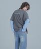 Peulaentigseobiseu Vintage Layered Long Sleeve - Charcoal